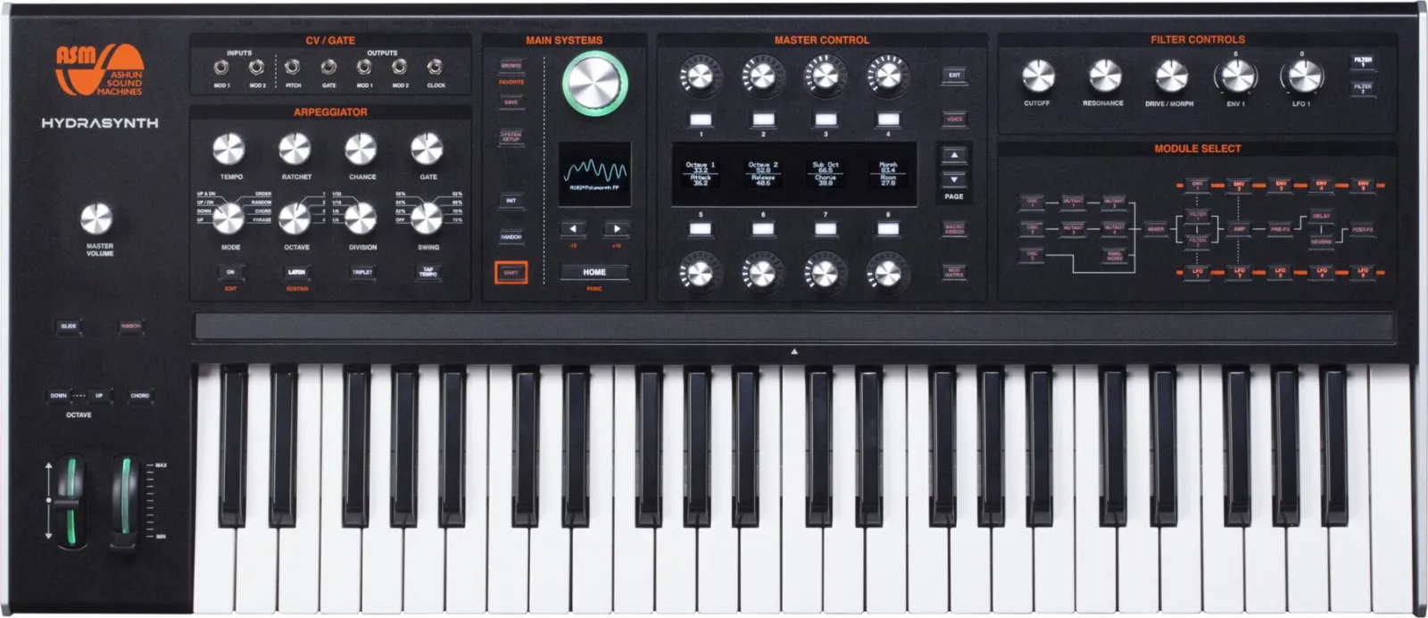 ASM Hydrasynth Keyboard Synthesizer Black