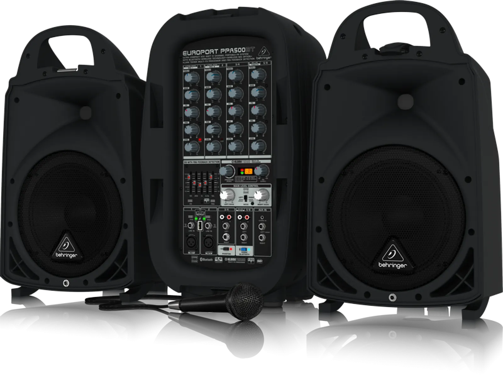 Behringer EUROPORT PPA500BT 6 csatornás PA rendszer Bluetooth kapcsolattal