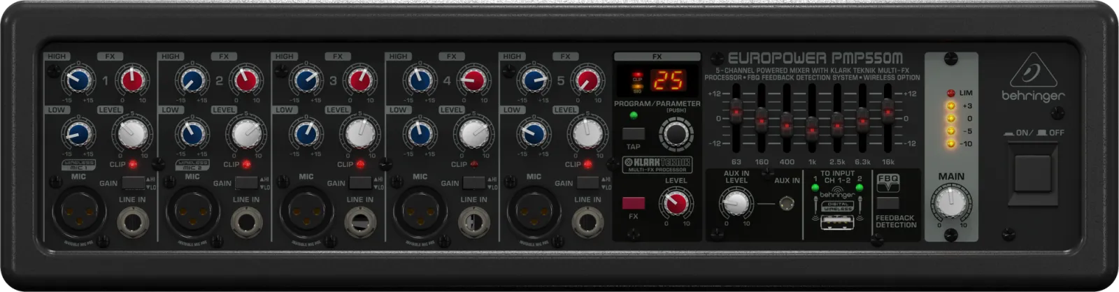 Behringer EUROPOWER PMP550M keverőerősítő