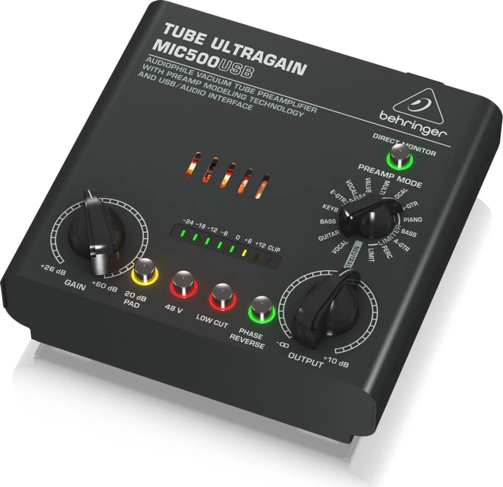 Behringer TUBE ULTRAGAIN MIC500USB Microphone Preamp