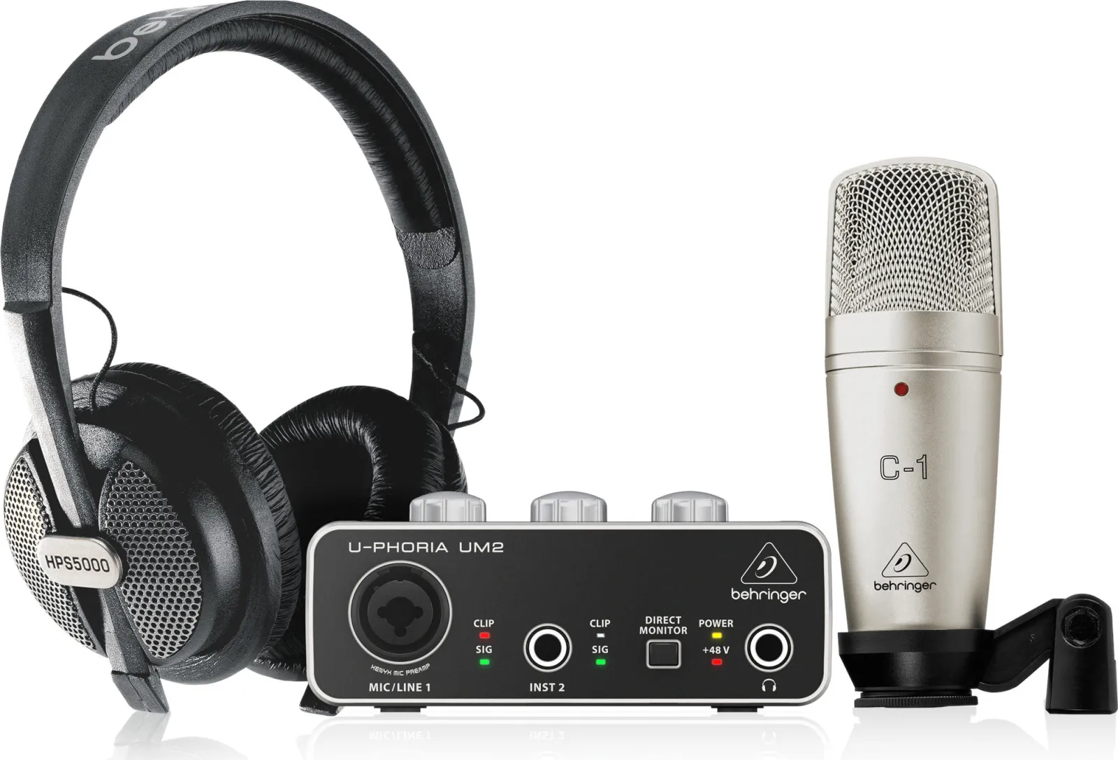 Behringer U-PHORIA STUDIO Complete Recording/Podcasting Package