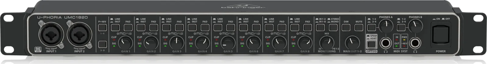 Behringer U-Phoria UMC1820 USB/MIDI Interface