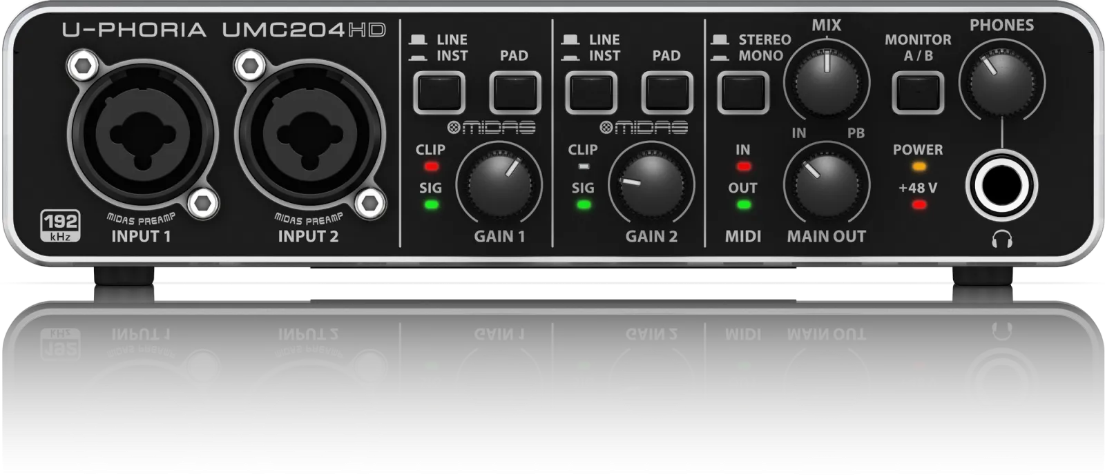 Behringer U-Phoria UMC204HD USB Audio Interface