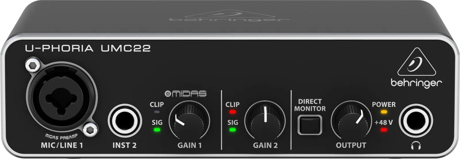 Behringer U-PHORIA UMC22 USB/audió interfész