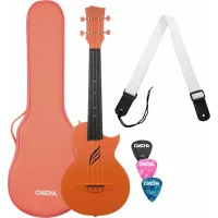 Cascha Carbon Fibre Set Narancssárga koncert ukulele