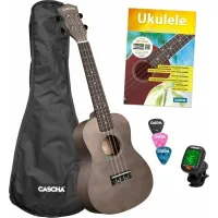 Cascha CUC101S Fekete koncert ukulele