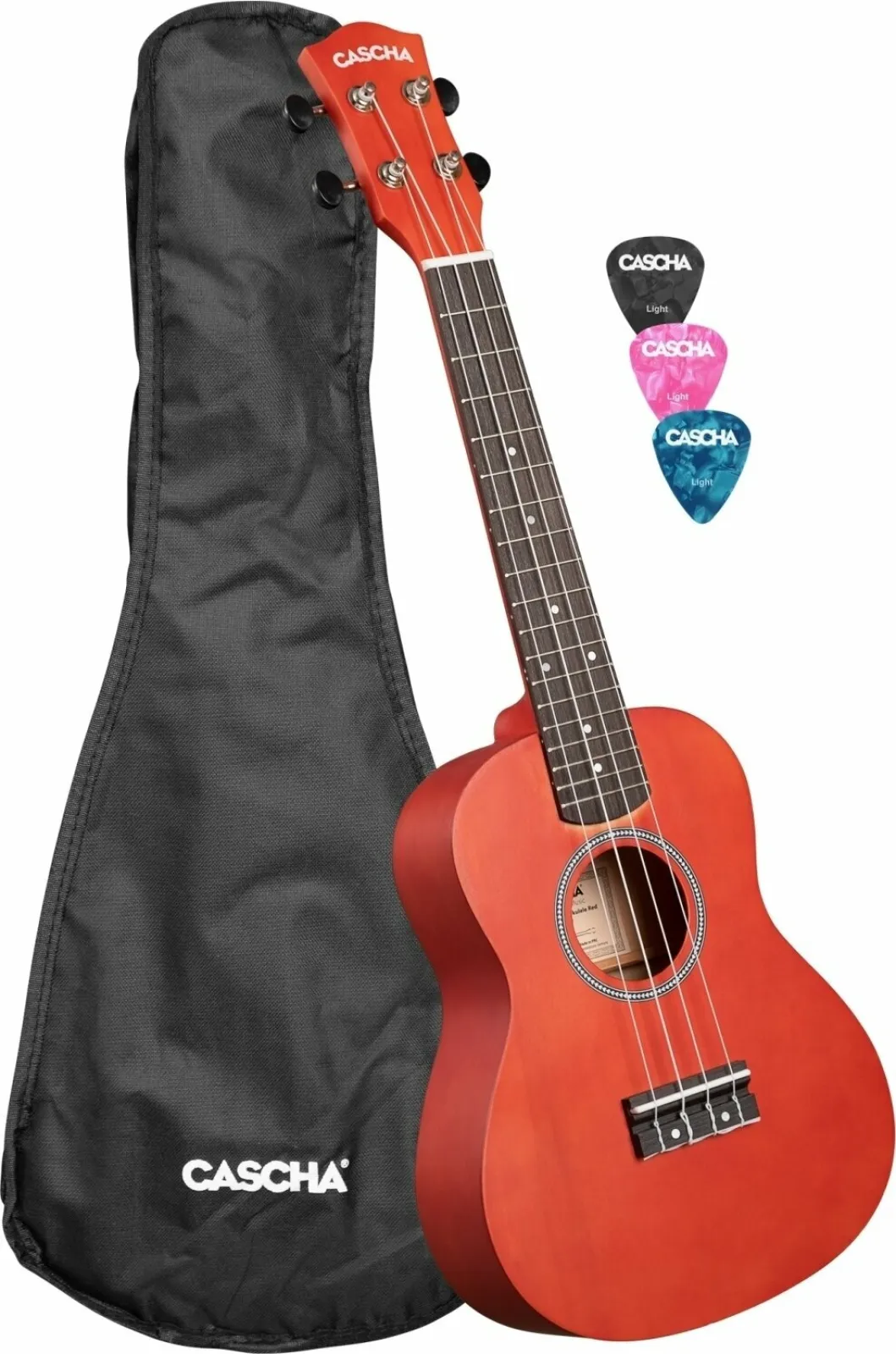 Cascha CUC102 Linden piros koncert ukulele