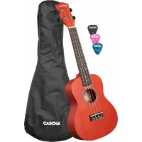 Cascha CUC102 Linden piros koncert ukulele