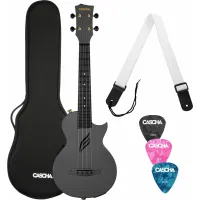 Cascha HH 2258E Fekete koncert ukulele