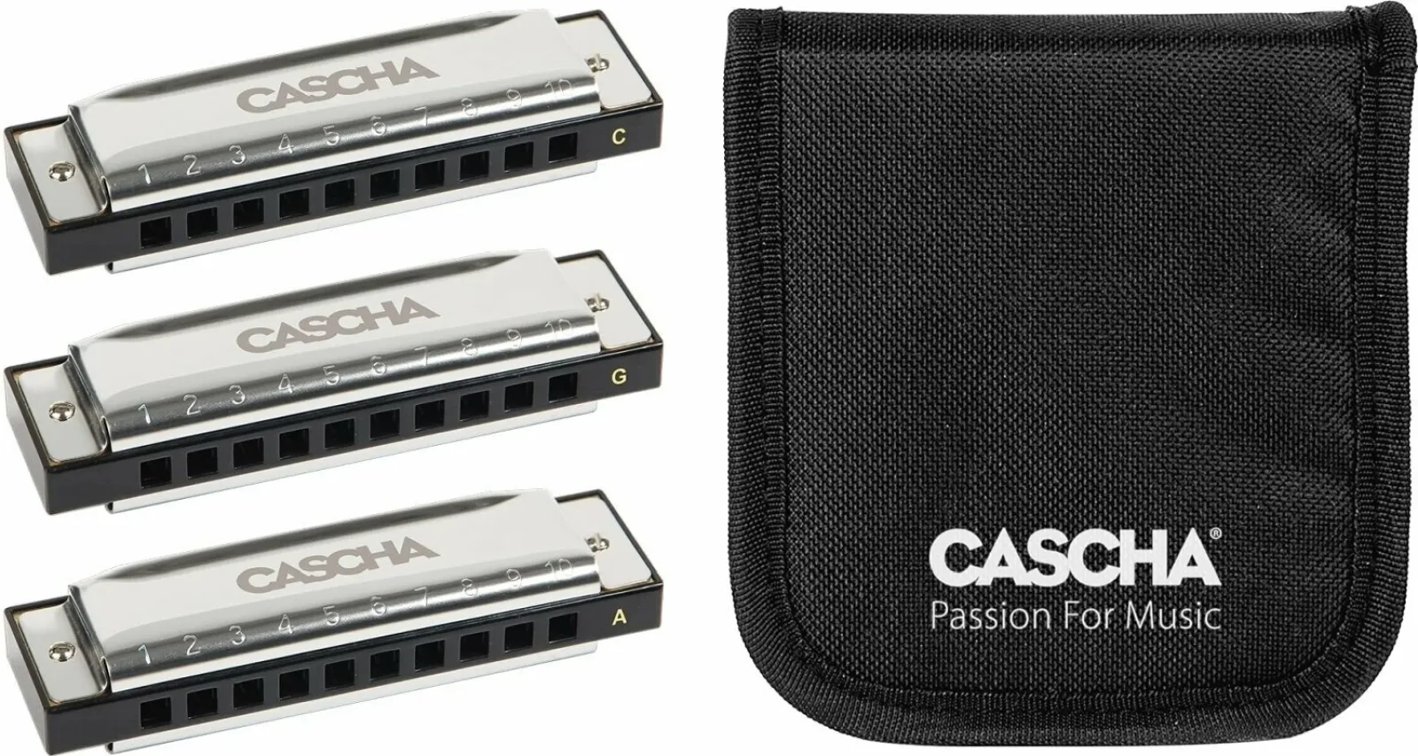 Cascha HH 2341 Blues Pack 3 Diatonic Harmonica