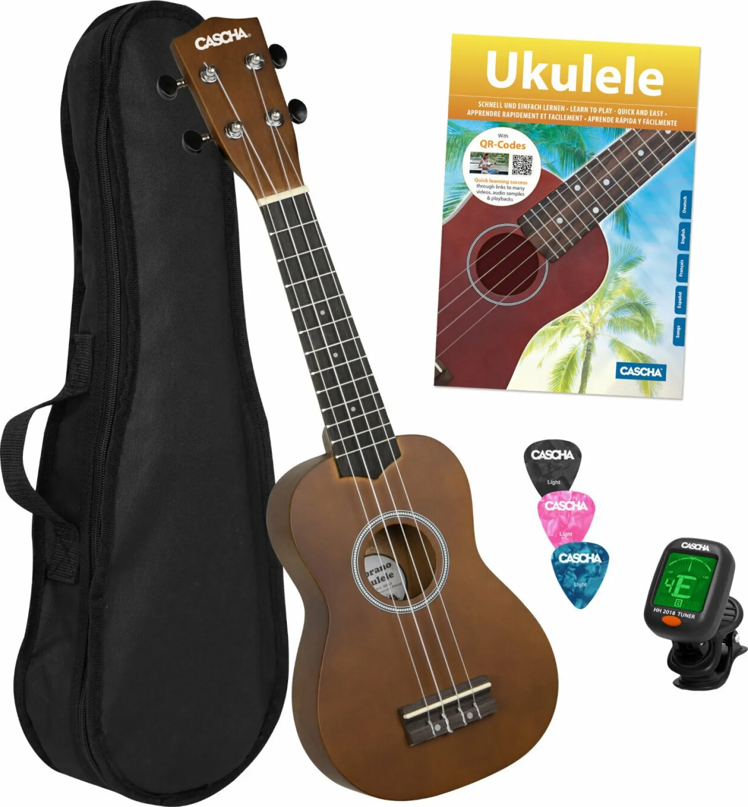 Cascha HH 3956 Barna szoprán ukulele