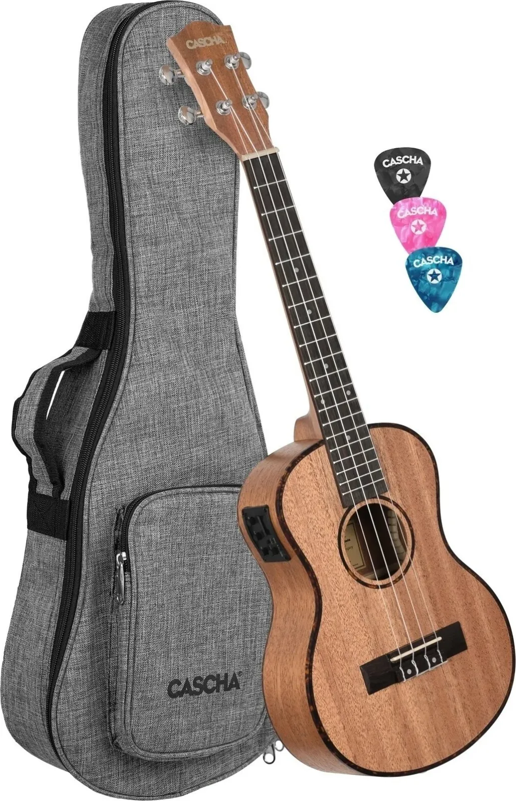 Cascha HH 2048E Natúr tenor ukulele