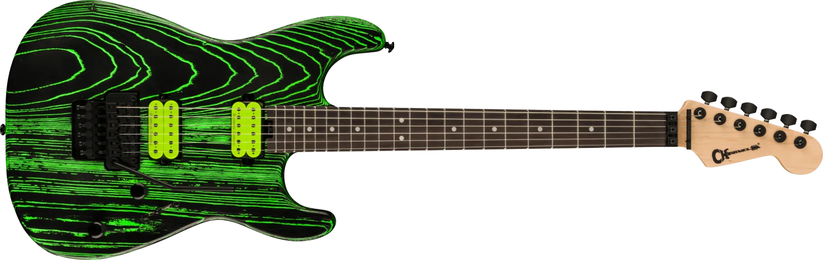Charvel Pro-Mod San Dimas Style 1 HH FR E Ash Green Glow Green Glow