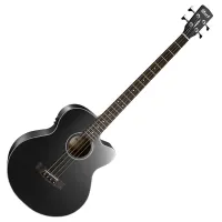 Cort AB850F-BK Electro-Acoustic Bass Guitar with Bag