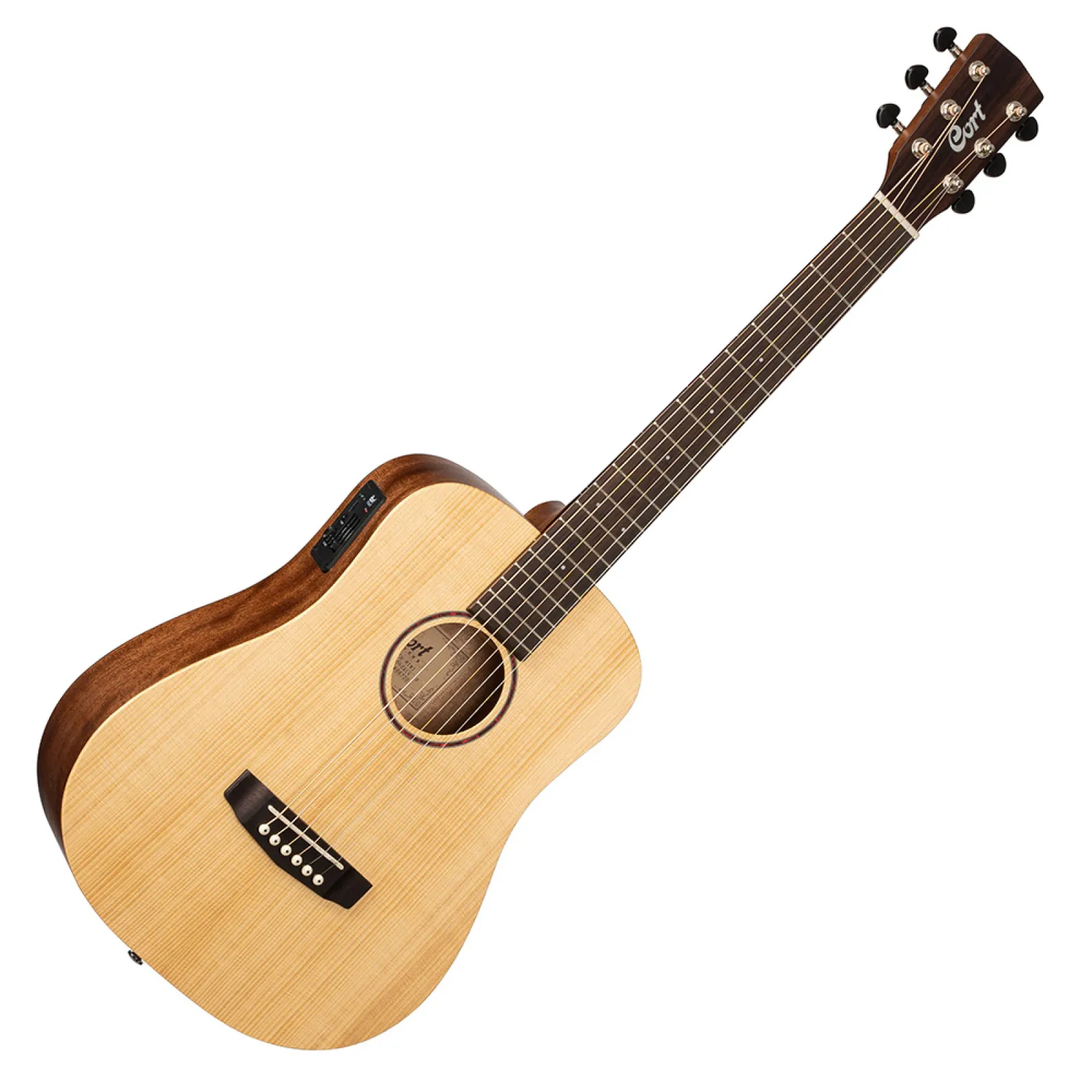 Cort EarthMini-E Adirondack with bag elektro-akusztikus gitár