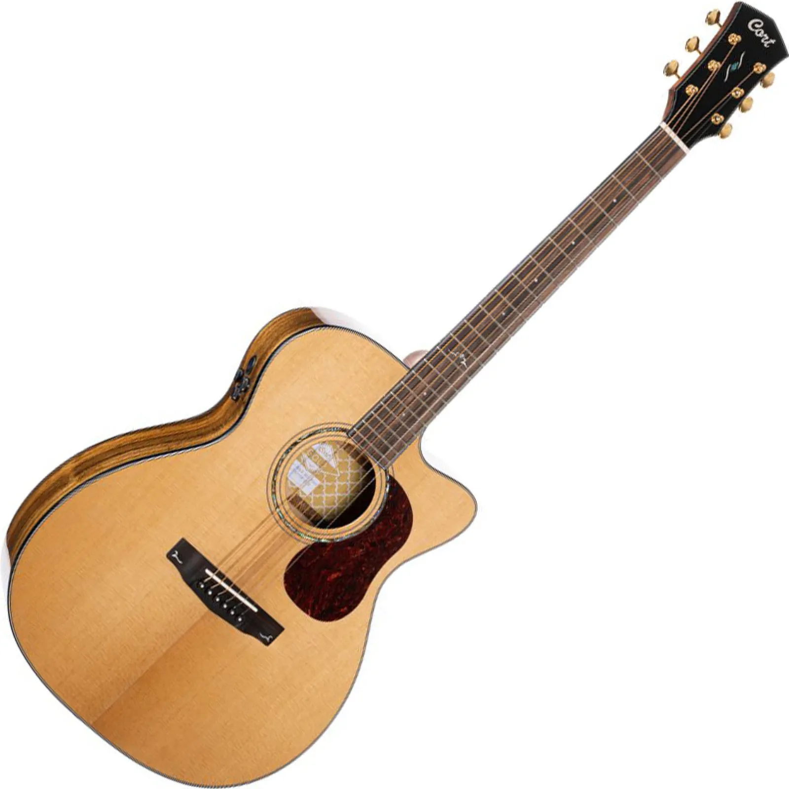 Cort Gold-OC6 Bocote-NAT with case elektro-akusztikus gitár