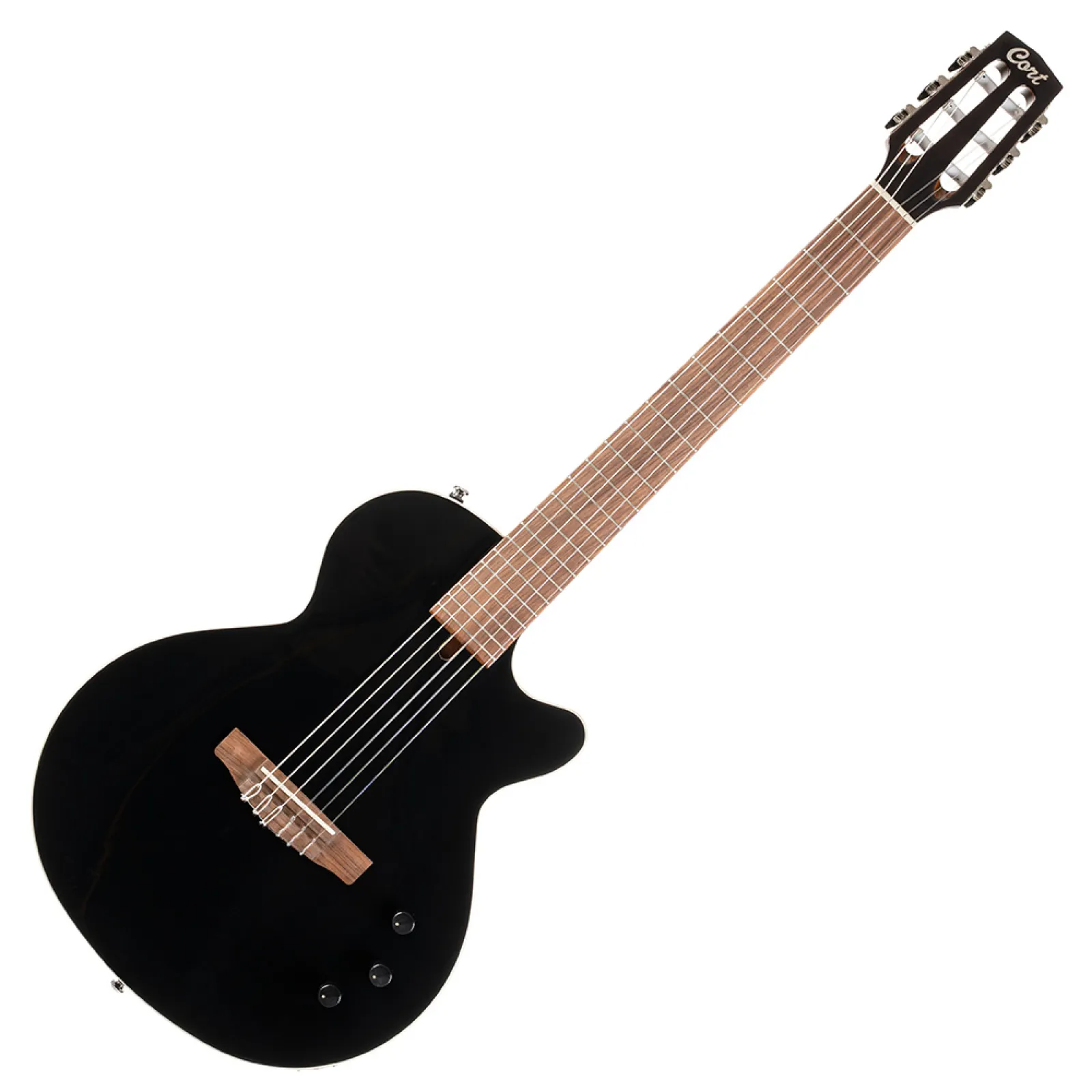 Cort Sunset Nylectric II-BK with bag elektro-klasszikus gitár