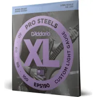 Daddario EPS190 ProSteels Bass Guitar Strings Custom Light 40-100 Long Scale
