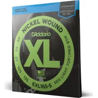 Daddario EXL165 5-String Nickel Wound Bass Guitar Strings Custom Light 45-135 Long Scale