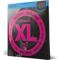 Daddario EXL170-5 5-String Nickel Wound Bass Guitar Strings Light 45-130 Long Scale