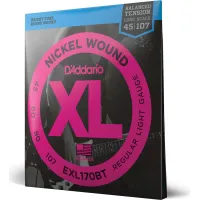 Daddario EXL170BT Nickel Wound Bass Guitar Strings Balanced Tension Regular Light 45-107 Long Scale