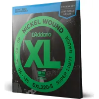 Daddario EXL220-5 5-String Nickel Wound Bass Guitar Strings