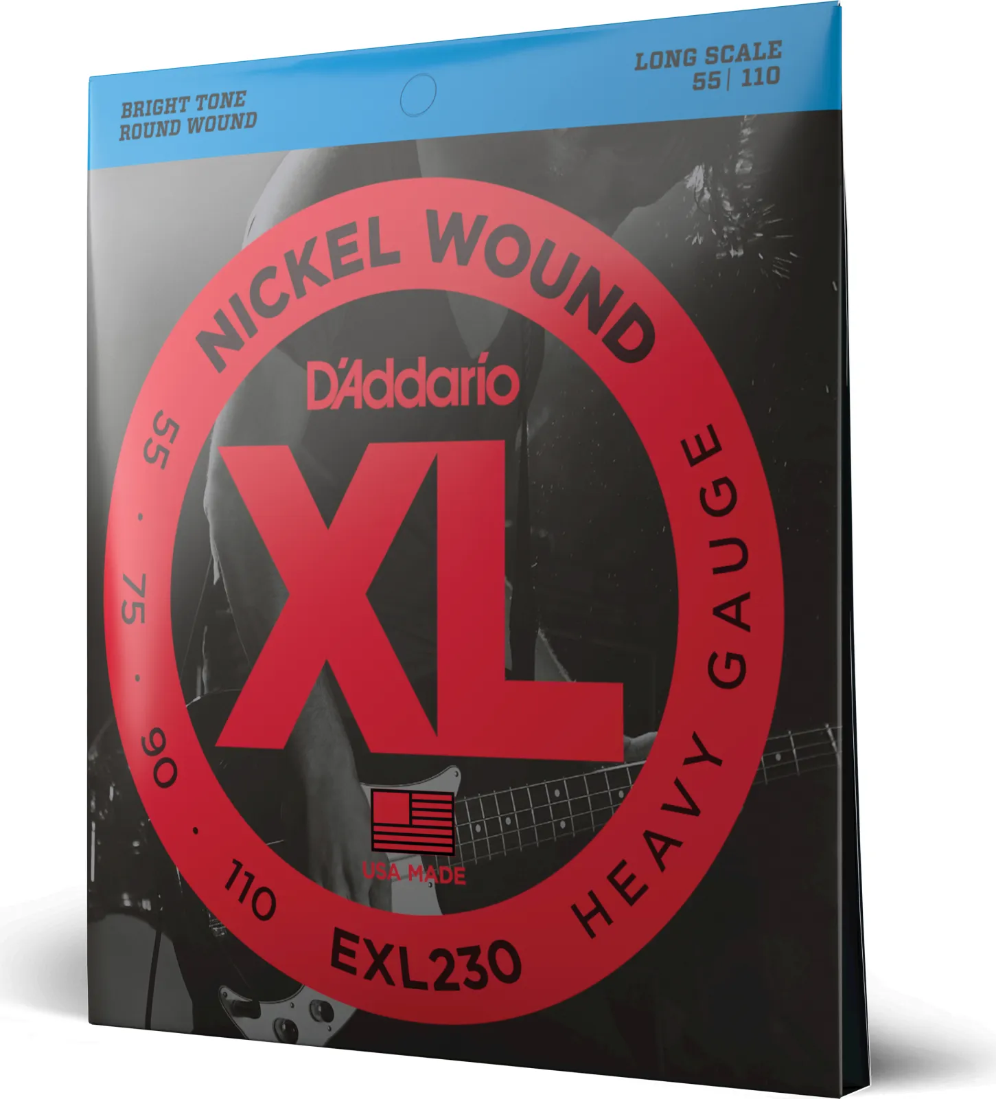 Daddario EXL230 Nickel Wound Bass Guitar Strings Heavy 55-110 Long Scale