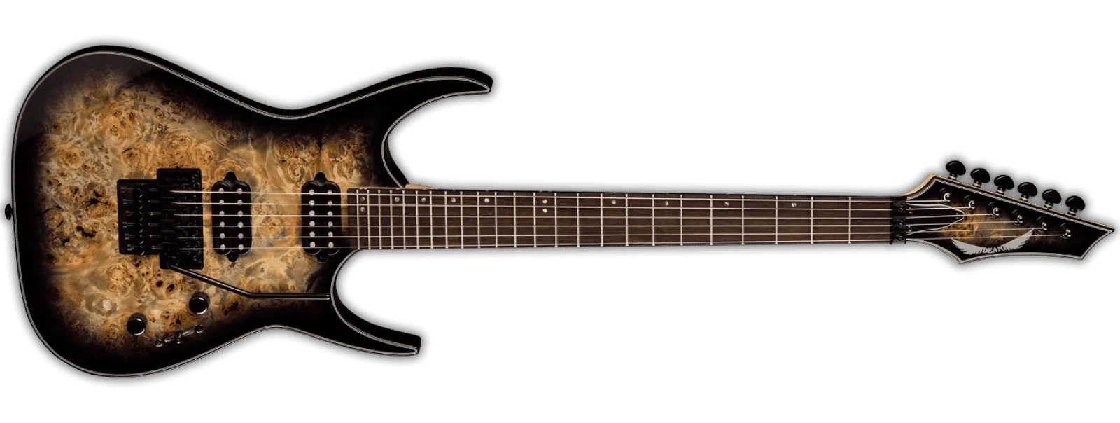 Dean Exile Select Floyd Fluence Natural Black Burst