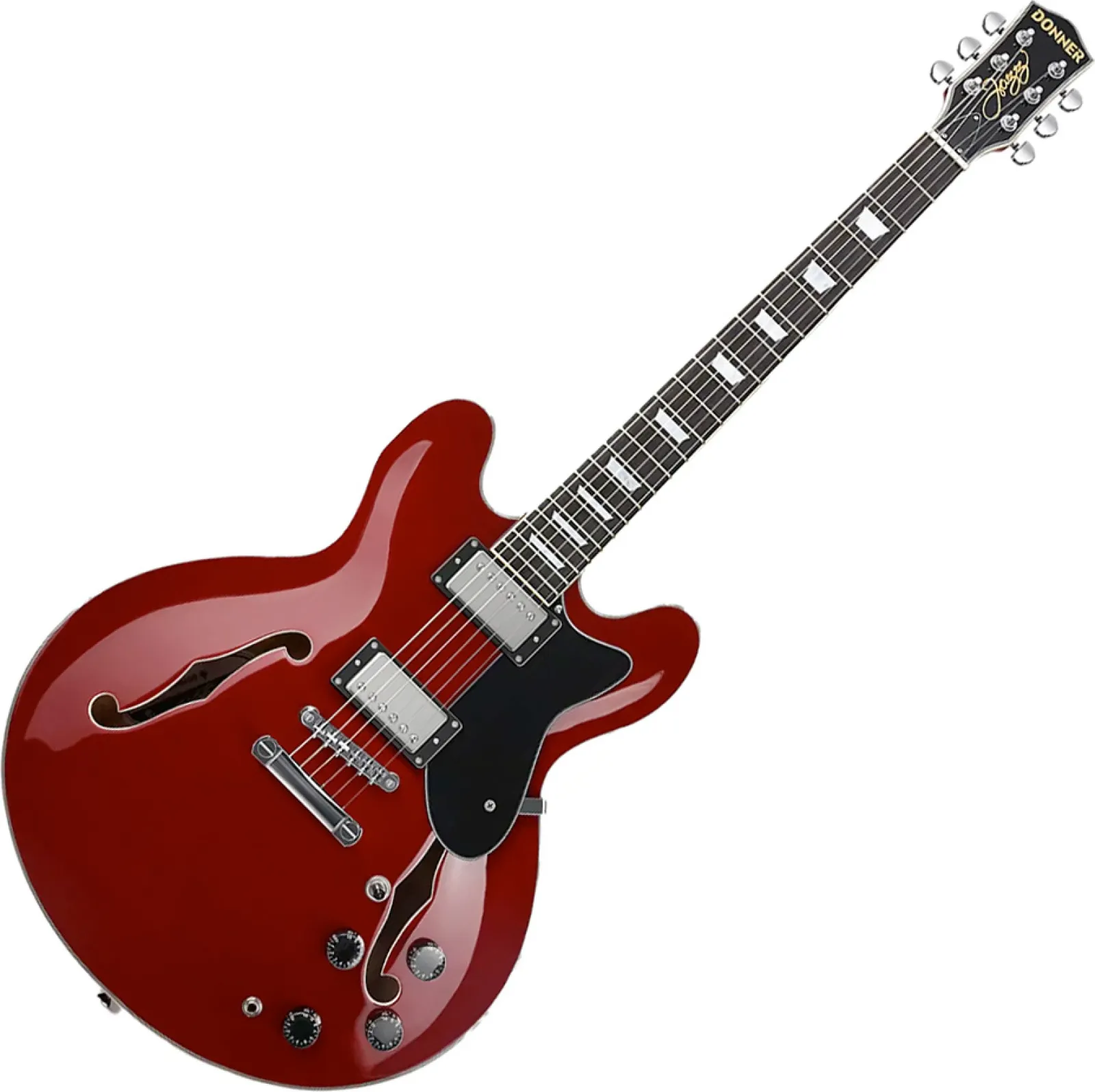Donner DJP-1000-CH Burgundy félakusztikus gitár