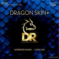 DR Strings Dragon Skin+ Coated Nickel 6-húros basszusgitár húr