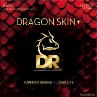 DR Strings Dragon Skin+ Coated Steel 5-String Bass Guitar Strings