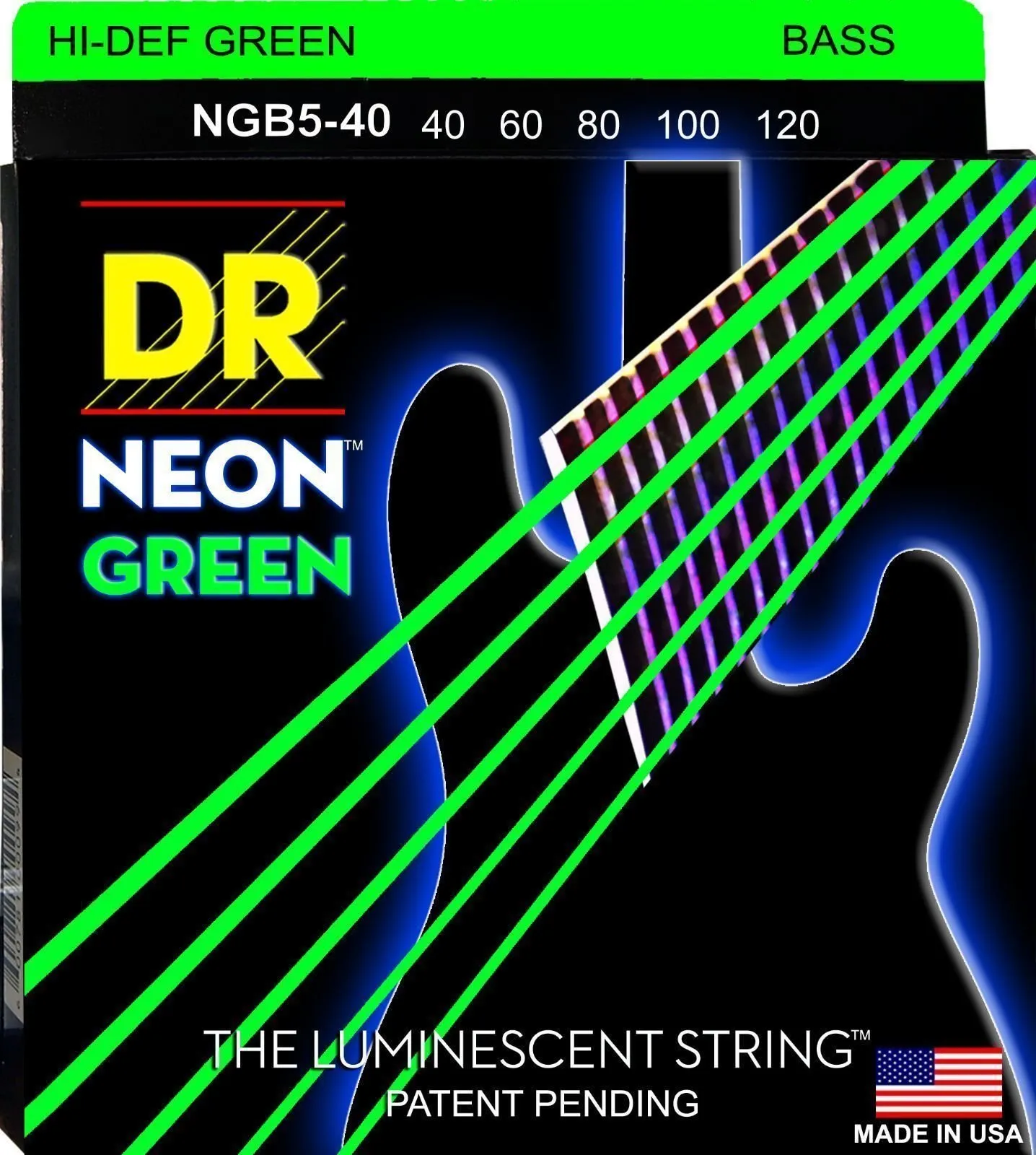 DR Strings NGB5-40 5-húros basszusgitár húr