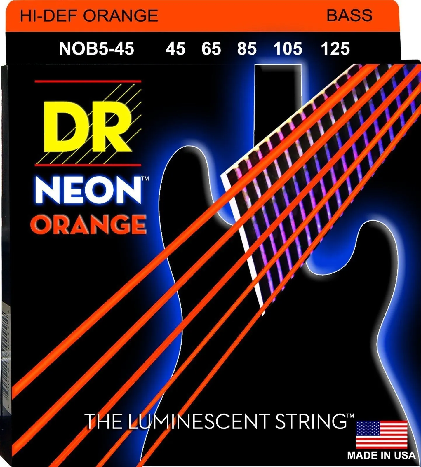 DR Strings NOB5-45 5-string Bass Guitar String