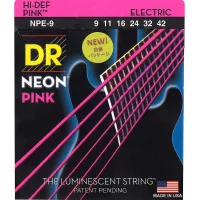 DR Strings NPE-9 Neon Electric Guitar Strings