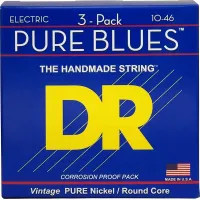 DR Strings PHR-10 3-Pack Electric Guitar Strings