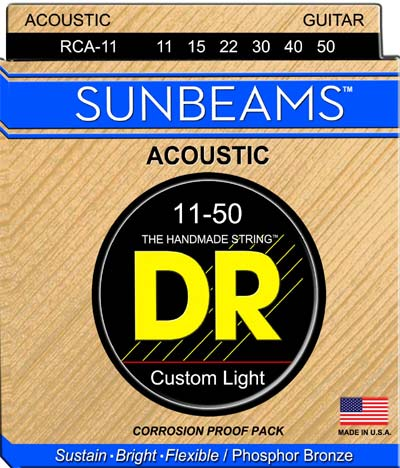 DR Strings RCA-11 Sumbeams akusztikus gitár húr