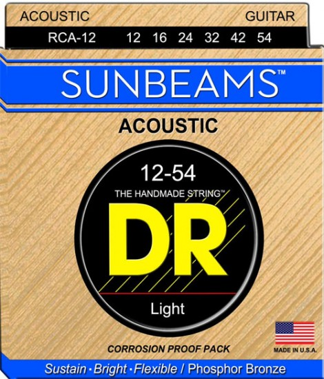 DR Strings RCA-12 Sumbeams akusztikus gitár húr