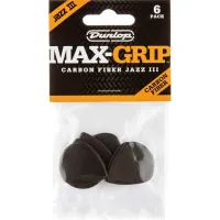 Dunlop 471P3C Nylon Max Grip Jazz III Player Pack Carbon Pengető