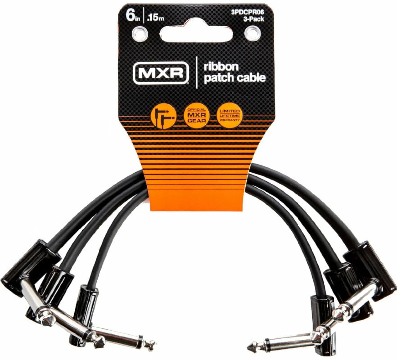 Dunlop MXR 3PDCPR06 Ribbon Patch Cable 3 Pack 15 cm