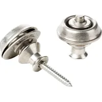 Dunlop Straplok Dual Design Hevederzár Vintage Nickel