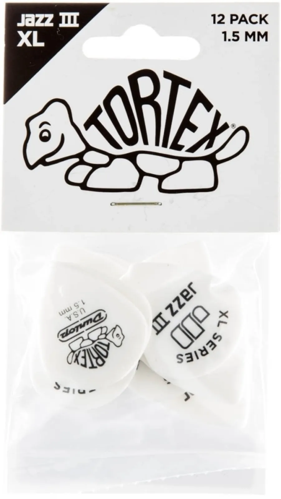 Dunlop Tortex Jazz III XL 1.5 12 Picks