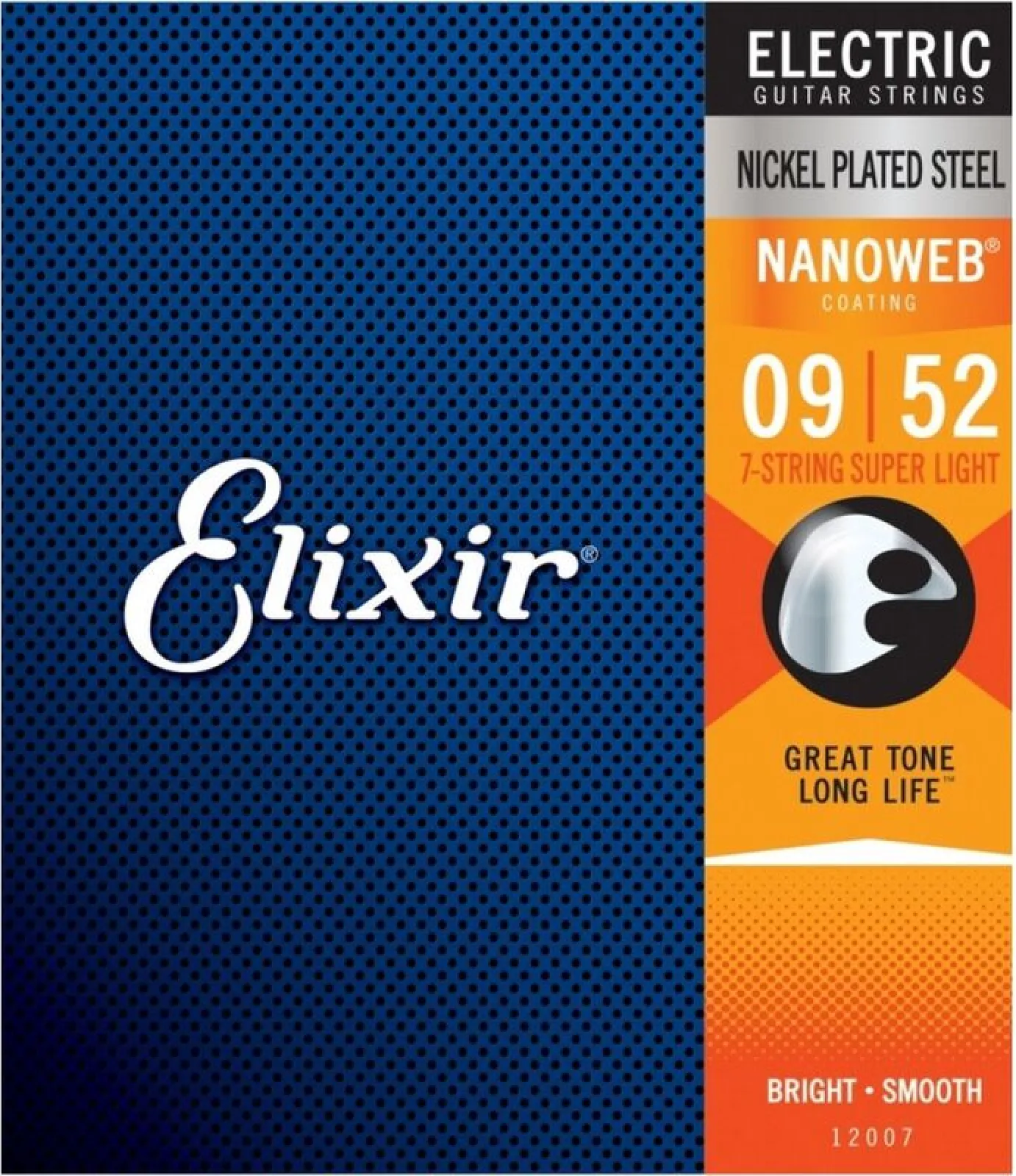 Elixir 12007 7-String NanoWeb Electric Guitar Strings 09-52