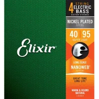 Elixir 14002 NanoWeb 4 String Nickel Bass Guitar String 40-95