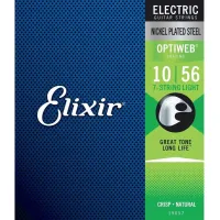 Elixir 19057 OptiWeb 7-String Electric Guitar Strings 10-56