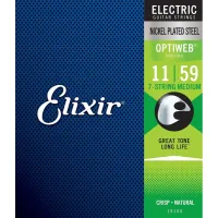 Elixir 19106 OptiWeb 7-String Electric Guitar String Set 11-49