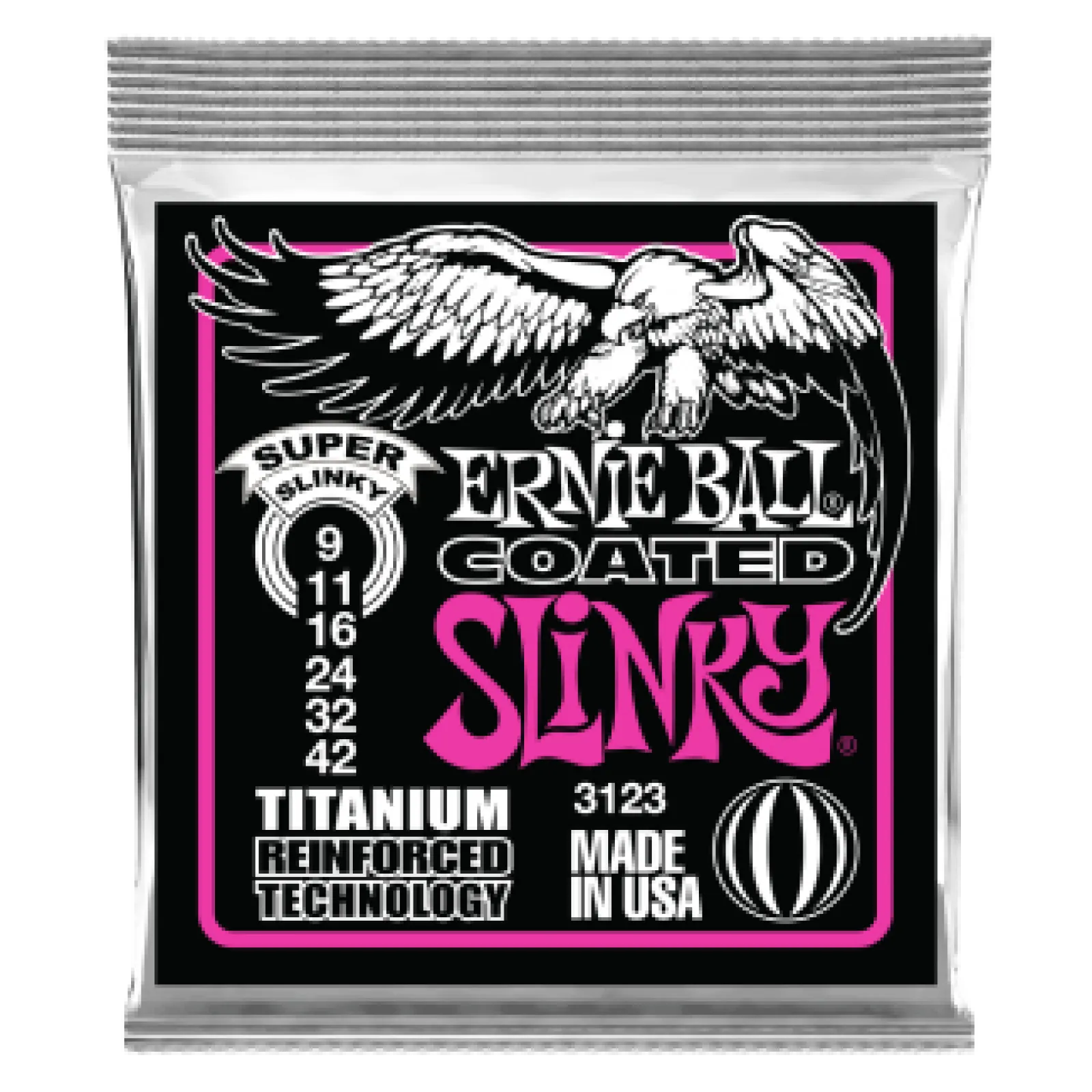 Ernie Ball Coated - Titanium RPS Super Slinky 9-42