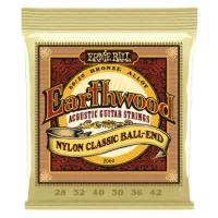Ernie Ball Earthwood Folk Nylon Clear&Gold Ball End