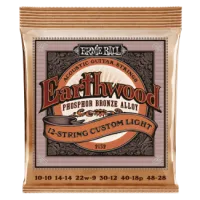 Ernie Ball EARTHWOOD PHOSPHOR BRONZE 12 STRING CUSTOM LIGHT 10-48