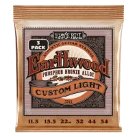 Ernie Ball EARTHWOOD PHOSPHOR BRONZE Custom LIGHT 11.5-54 3 Pack