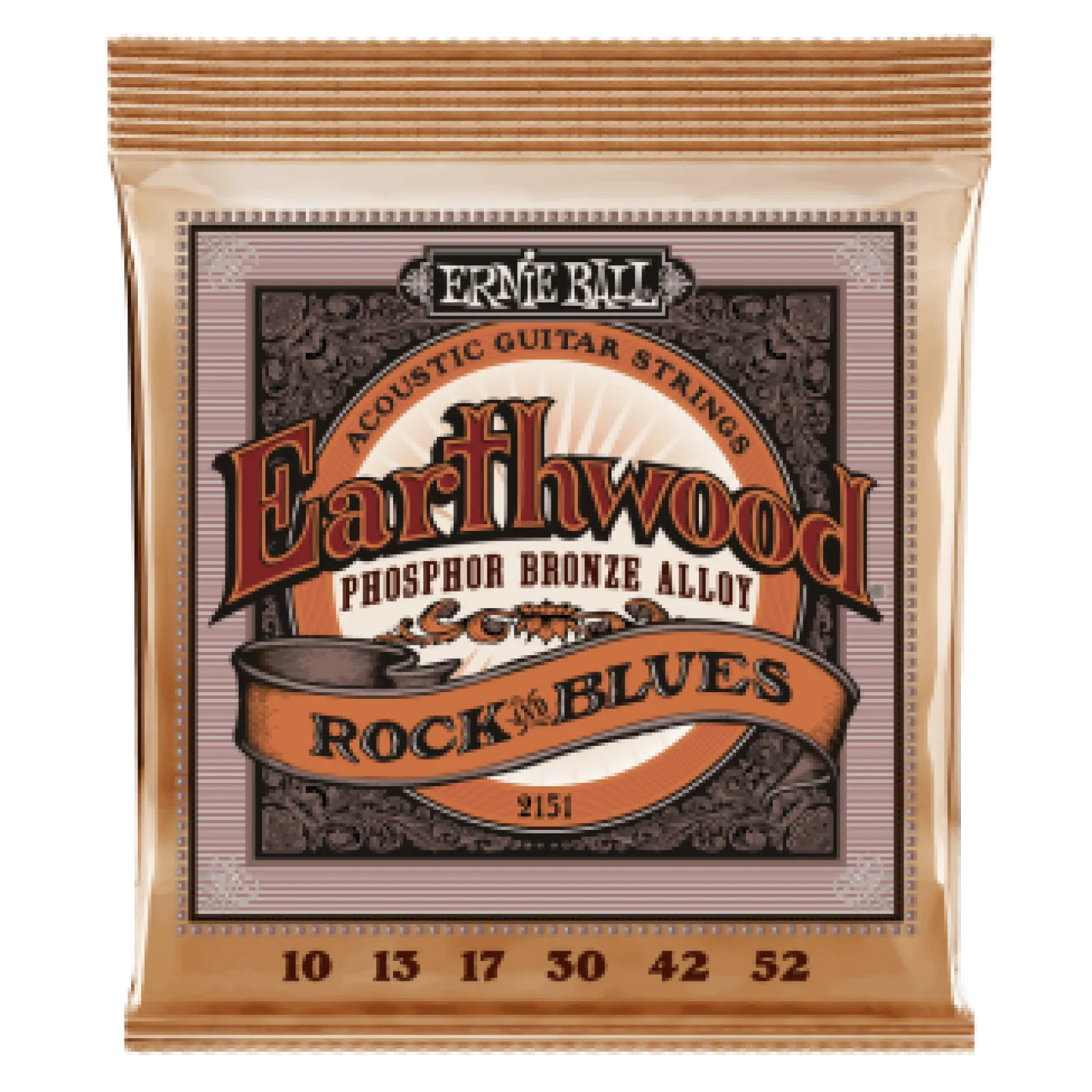 Ernie Ball Earthwood Phosphor Bronze Rock & Blues 10-52